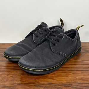 Dr. Martens Women's Soho Black Canvas Shoes Sneakers Low Top Size 10 AW004